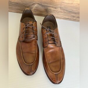 Aston Grey collection brown men’s Oxfords Dress shoes leather Lace up size 10